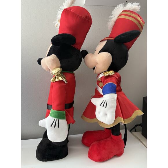 Christmas Holiday Disney 24 in Minnie Mickey Mouse Toy Soldier Marching Band - Picture 8 of 11